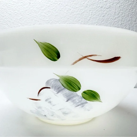 Vintage Fire King Gay Fad Fruit Painted Nesting Bowls - Picture 5 of 14